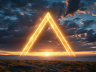 В небе над Одессой появится странный светящийся треугольник