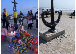 Вандалы повредили одесский памятник, разработанный студией Артемия Лебедева