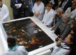 В Киеве презентовали украденный в Одессе Поцелуй Иуды