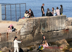 В Одессе ПВО сбила дроны прямо над головами отдыхающих на берегу людей