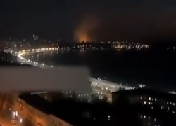 Два мощных прилета под Одессой попали на видео
