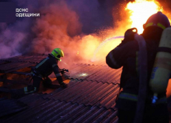 Масштабный пожар произошел в Одессе