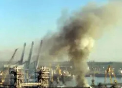 Иностранное судно взорвалось у Одессы после удара российского беспилотника