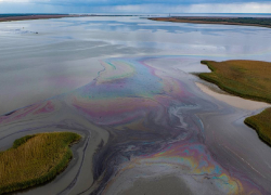 Разлитая после подрыва танкеров у берегов Одессы нефть грозит эко-катастрофой