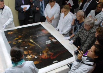 В Киеве презентовали украденный в Одессе Поцелуй Иуды