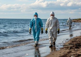 Появилось видео экологической катастрофы в Одессе — море покрылось мазутом
