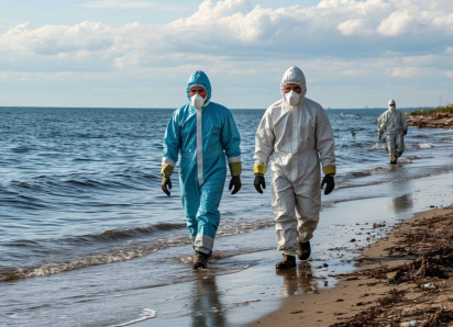 Появилось видео экологической катастрофы в Одессе — море покрылось мазутом