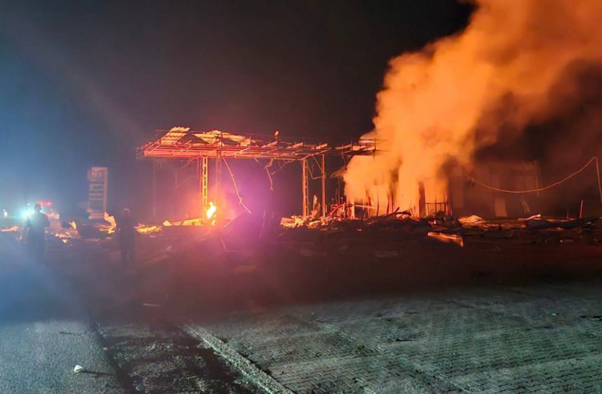 Три АЗС на юге Одесской области были уничтожены во время ночной атаки