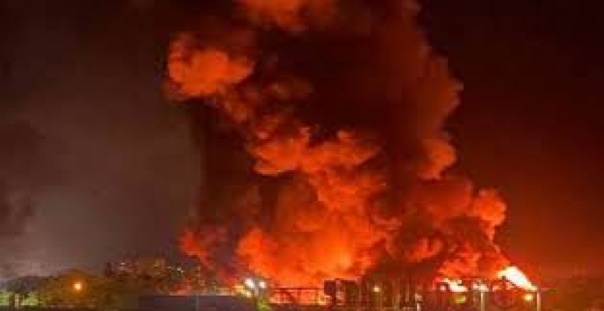 Появилось видео ударов по порту Черноморск под Одессой в момент приема вооружения НАТО