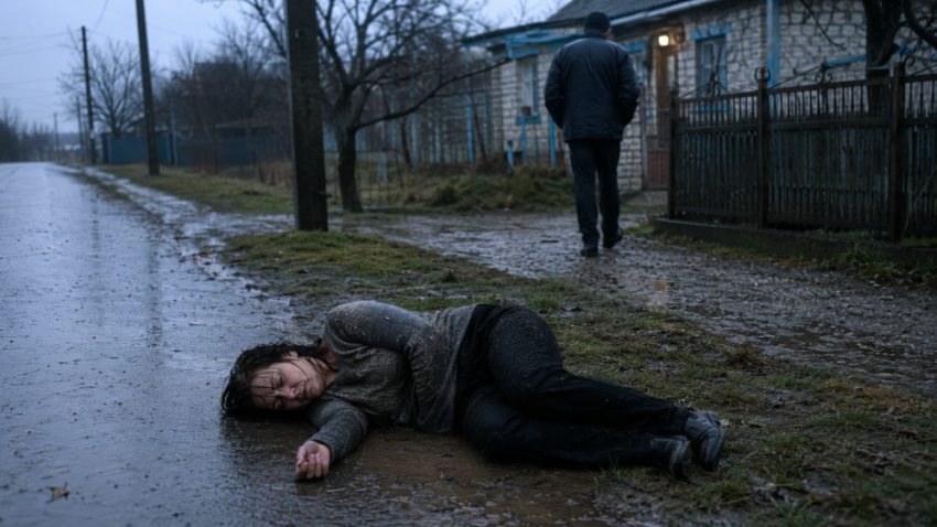 Пролежала 12 часов под дождем: под Одессой мужчина бросил сожительницу умирать