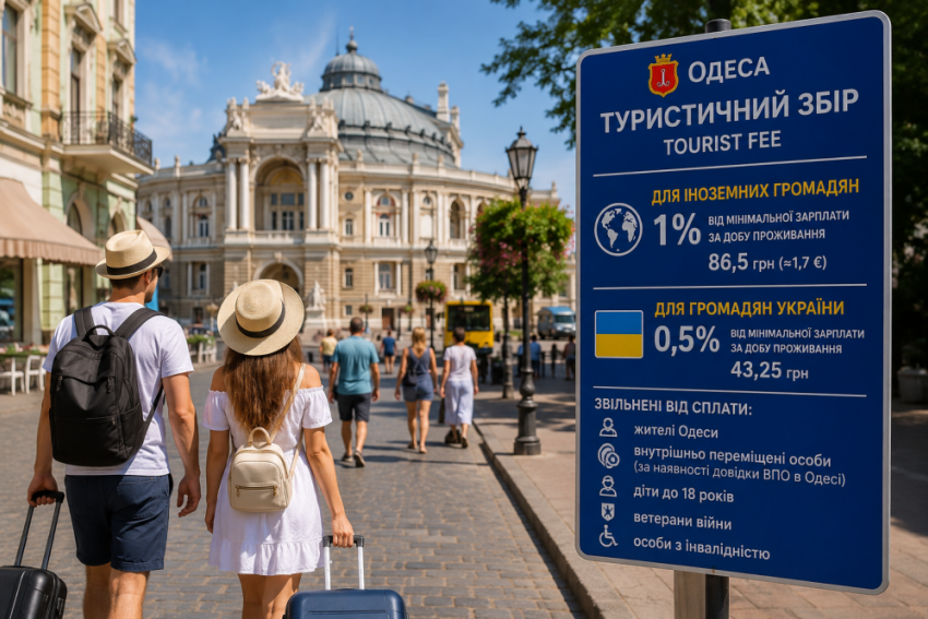 В Одессе вдвое повысили туристический сбор для иностранцев