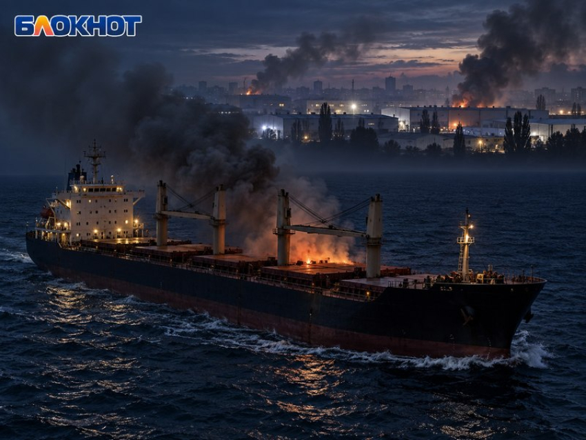 Российские дроны поразили сухогруз на пути в Черноморск и логистические центры Харькова