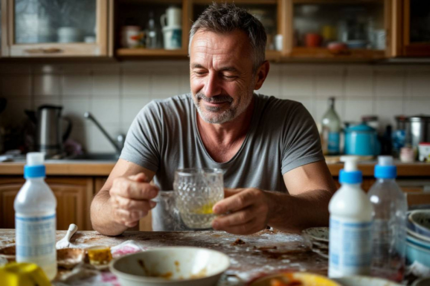 Мужик с похмелья выпил всю бытовую химию дома в Одессе