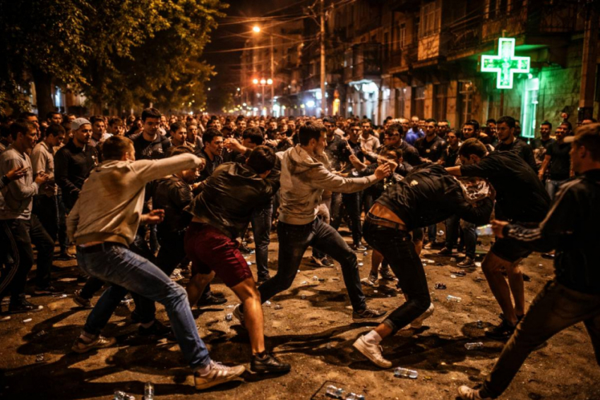 В Сети завирусилось видео ночного замеса на Молдаванке в Одессе