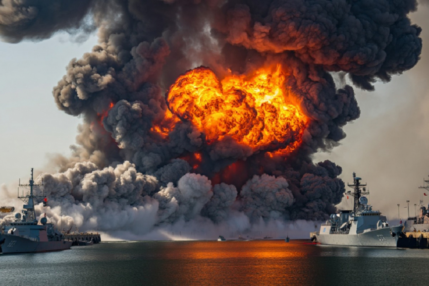 ВС РФ разнесли нефтебазу и порт с беспилотниками НАТО в Одесской области